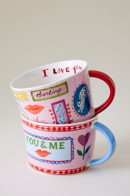 Eleanor Bowmer With Love China Mugs, Set of 2