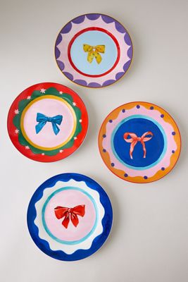 Eleanor Bowmer Schleifen-Kuchenteller, 4er-Set