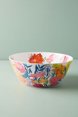 Paint + Petals Melamine Serving Bowl