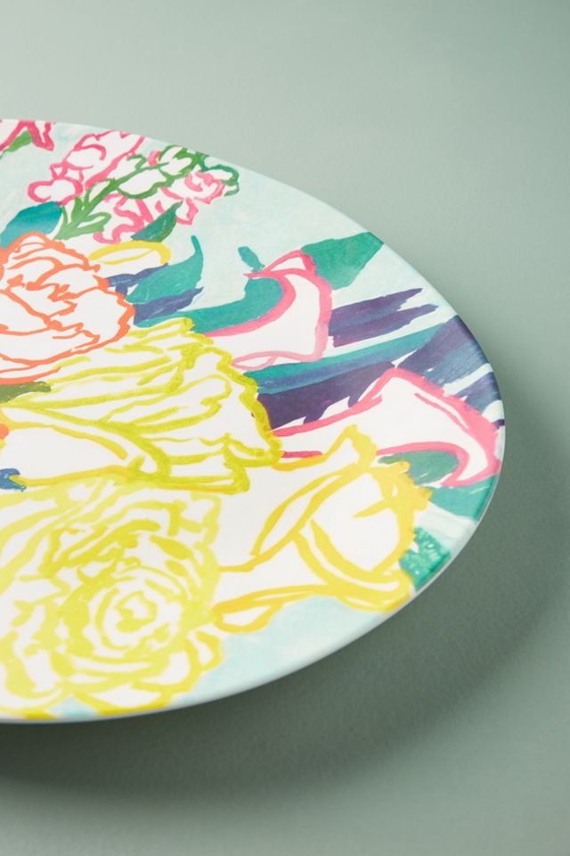 Paint + Petals Melamine Platter #1