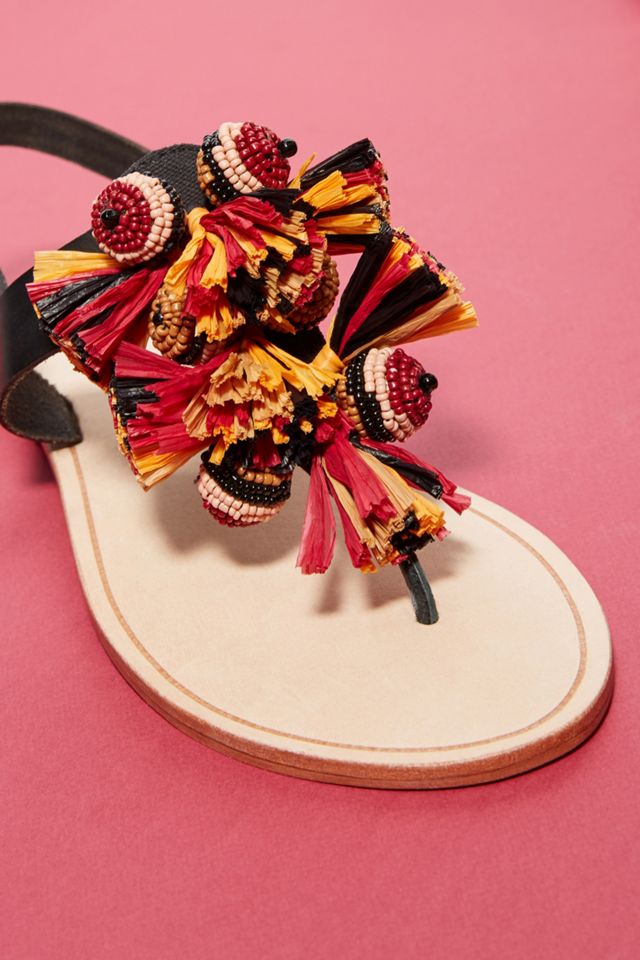 Antik Batik Rio Leather Tasselled Sandals #1