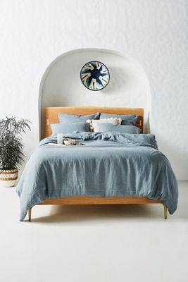 Stitched Linen Duvet Cover