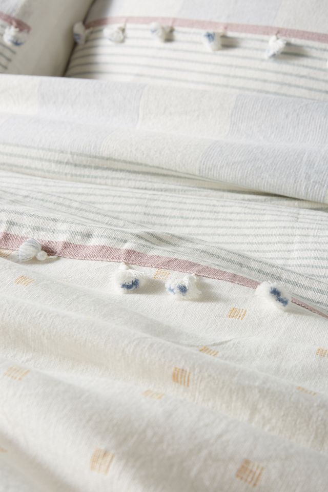 Tasseled Rayas Duvet Cover #1