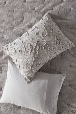 Appliqued Maison Shams, Set of 2