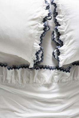 Embroidered Poppy Sateen Sheet Set