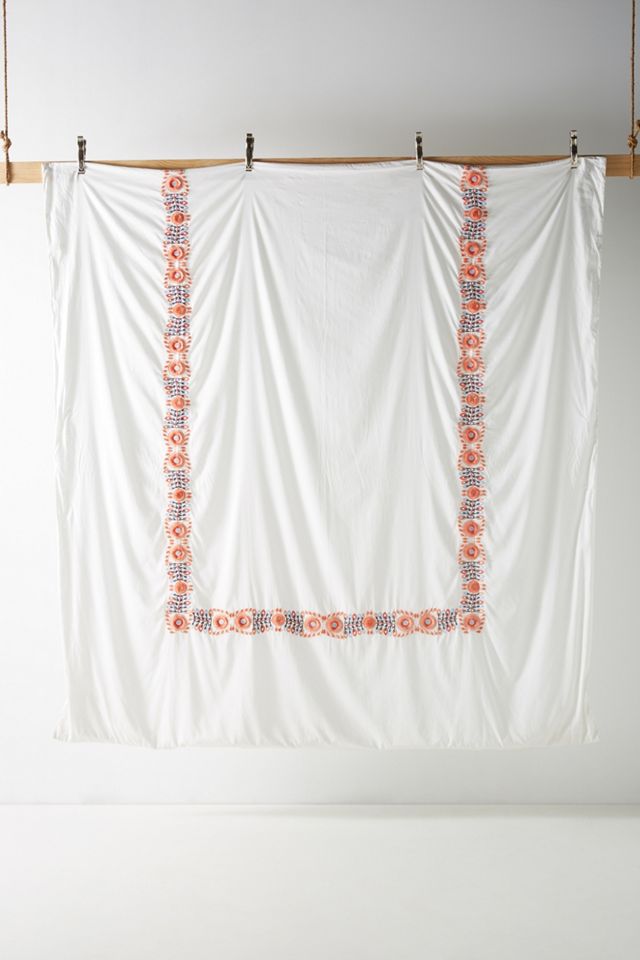 Embroidered Petunia Duvet Cover #2