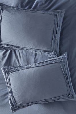 Joey Washed Percale Shams, Set of 2