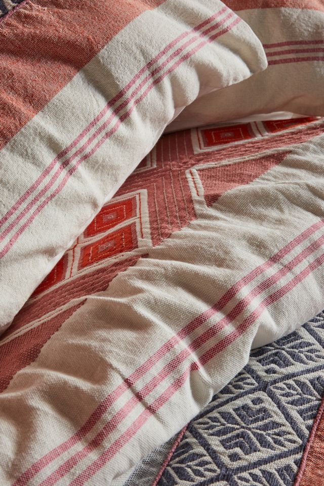 Woven Rosewood Duvet Cover #1
