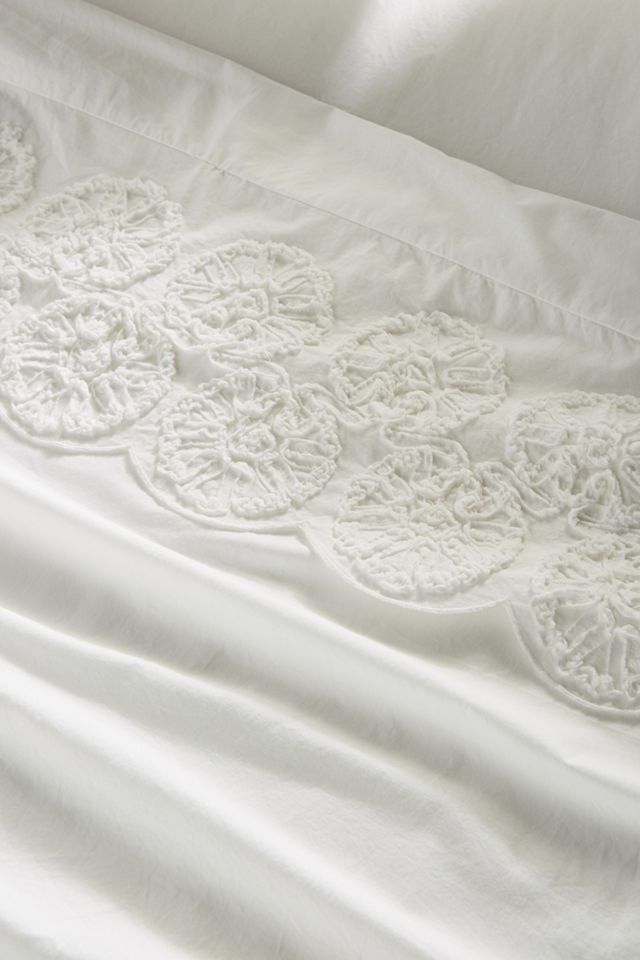 Embellished Floriana Percale Sheet Set #1