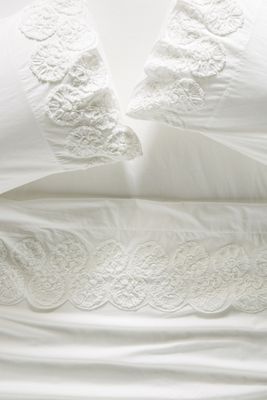 Embellished Floriana Percale Sheet Set