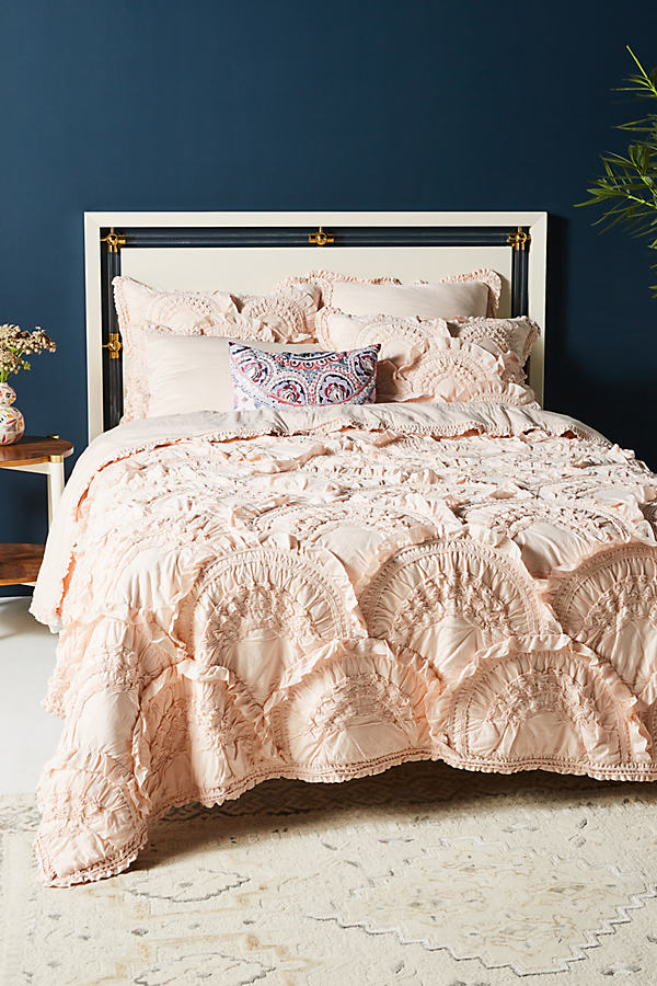 Anthropologie Rivulets Quilt By  In Orange Size Tw Top/bed