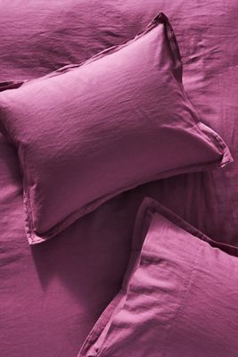 Relaxed Cotton-Linen Shams, Set of 2