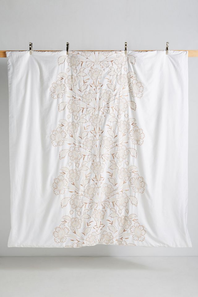 Embroidered Saffron Duvet Cover #2
