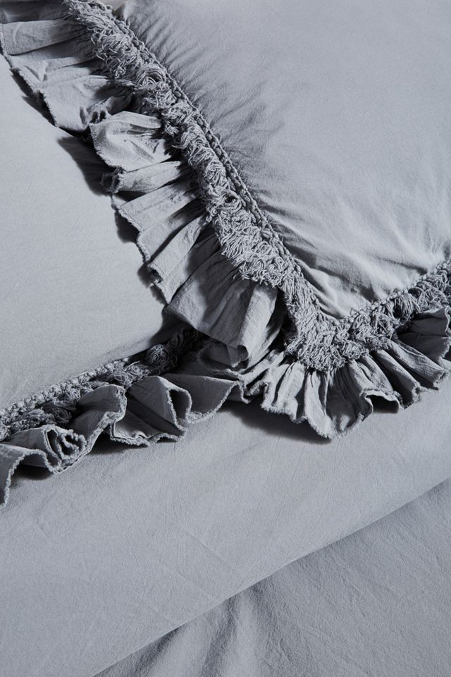 Washed Percale Adina Duvet Cover #1
