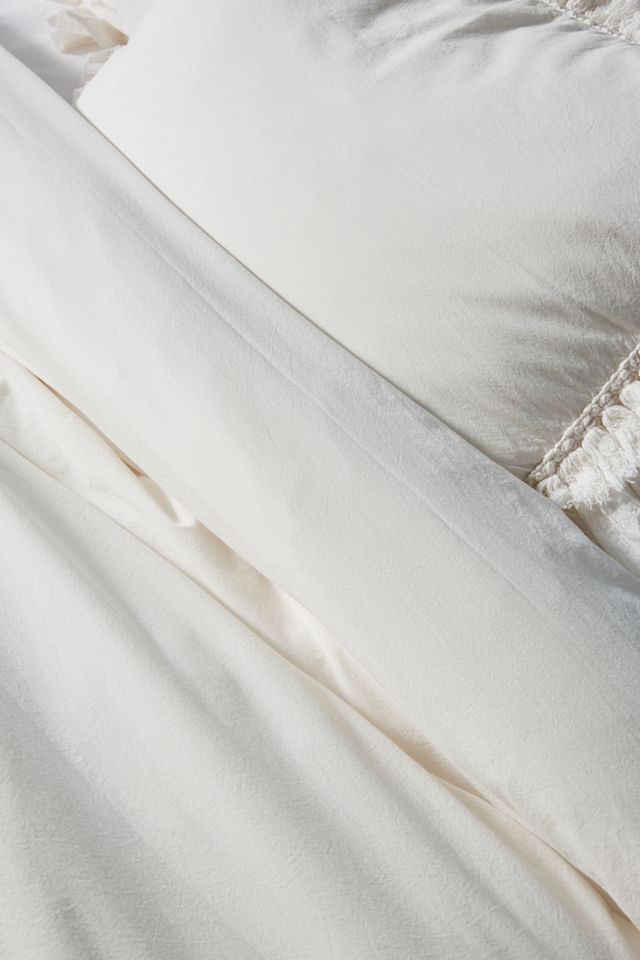 Washed Percale Adina Duvet Cover #1