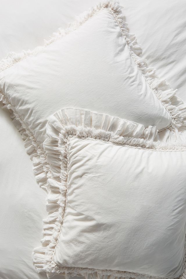Washed Percale Adina Euro Sham