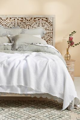 Woven Waffle Bed Blanket