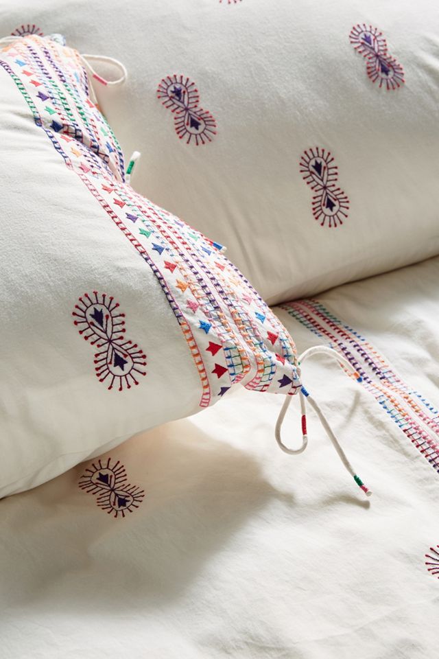 Embroidered Mariko Duvet Cover #1