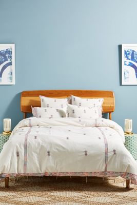 Embroidered Mariko Duvet Cover