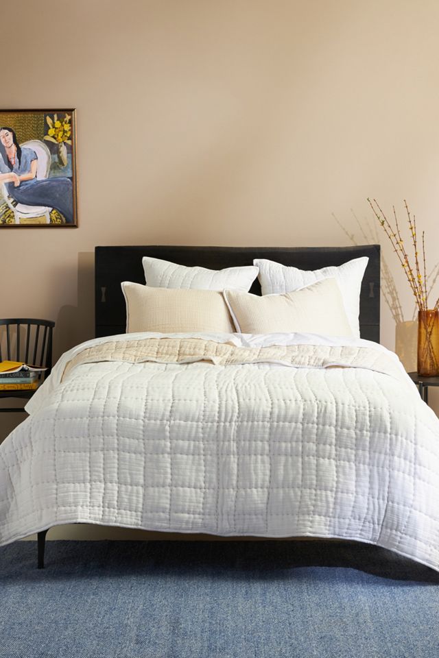 Reversible Airy Gauze Quilted Shams, Set of 2 #1