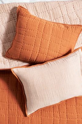 Reversible Airy Gauze Quilted Shams, Set of 2