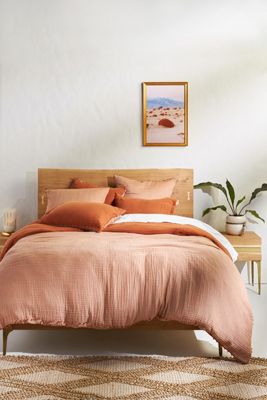 Reversible Airy Gauze Duvet Cover