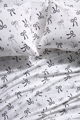 Organic Cotton Percale Printed Sheet Set