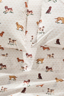 Anthropologie Organic Cotton Percale Printed Sheet Set