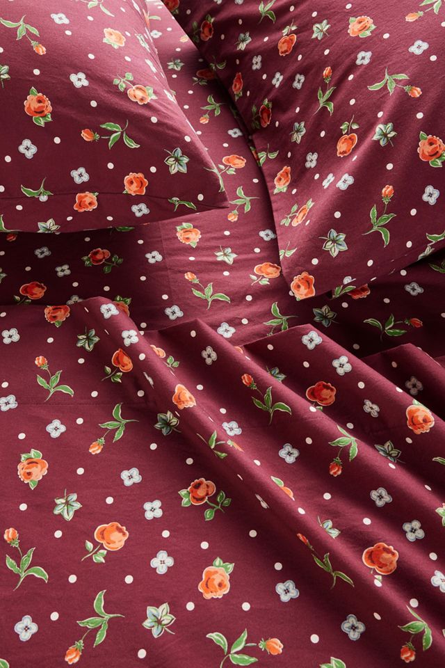 Organic Cotton Percale Printed Sheet Set #1
