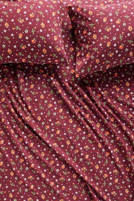 Organic Cotton Percale Printed Sheet Set