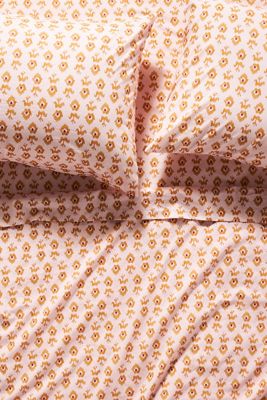 Organic Cotton Percale Printed Sheet Set
