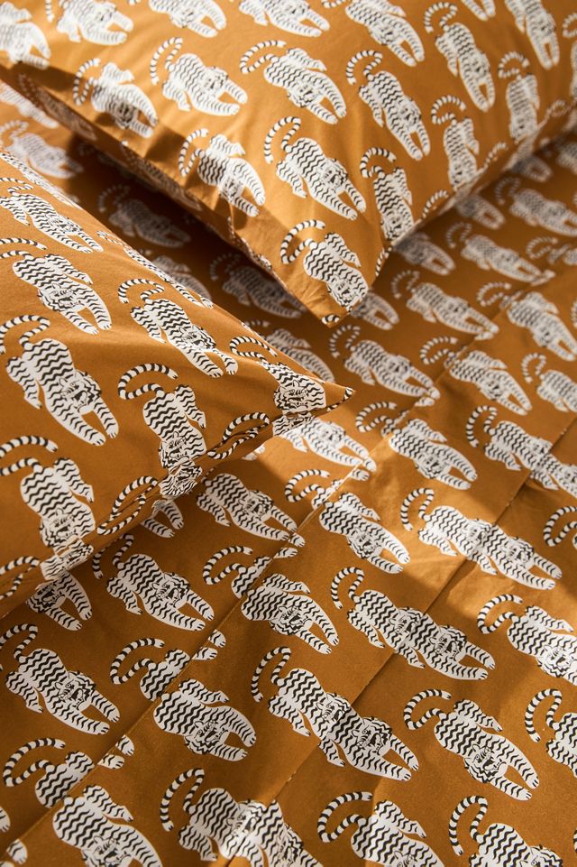 Organic Cotton Percale Printed Sheet Set #1