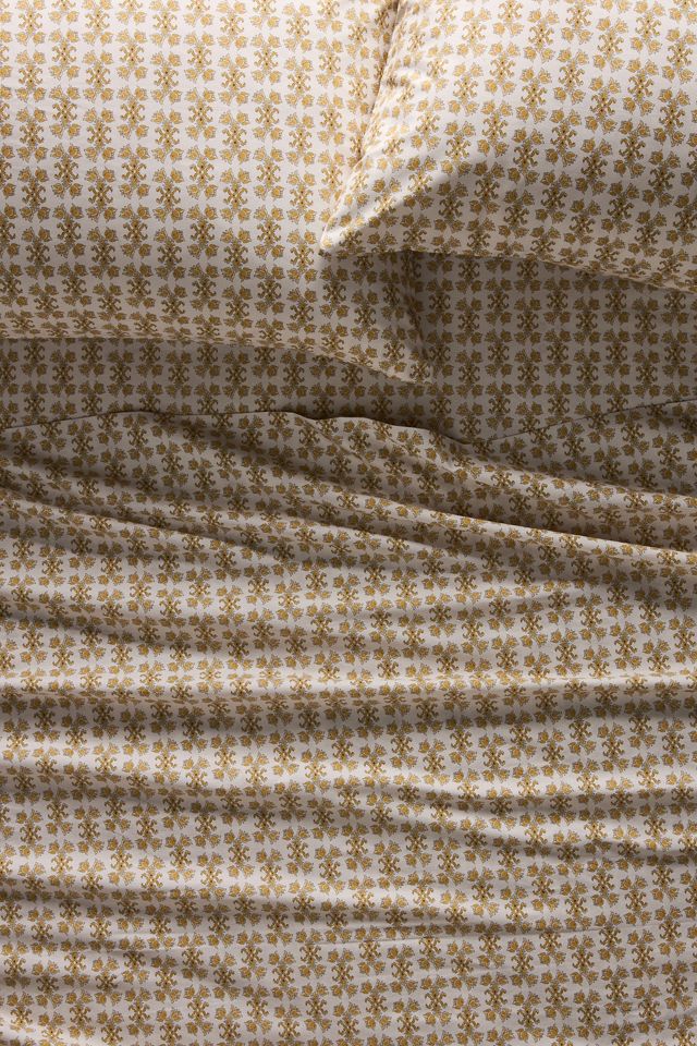 Organic Cotton Percale Printed Sheet Set