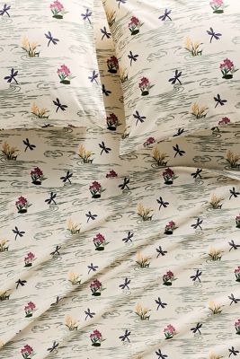 Organic Cotton Percale Printed Sheet Set