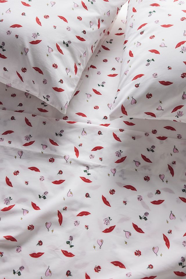 Organic Cotton Percale Printed Sheet Set #1