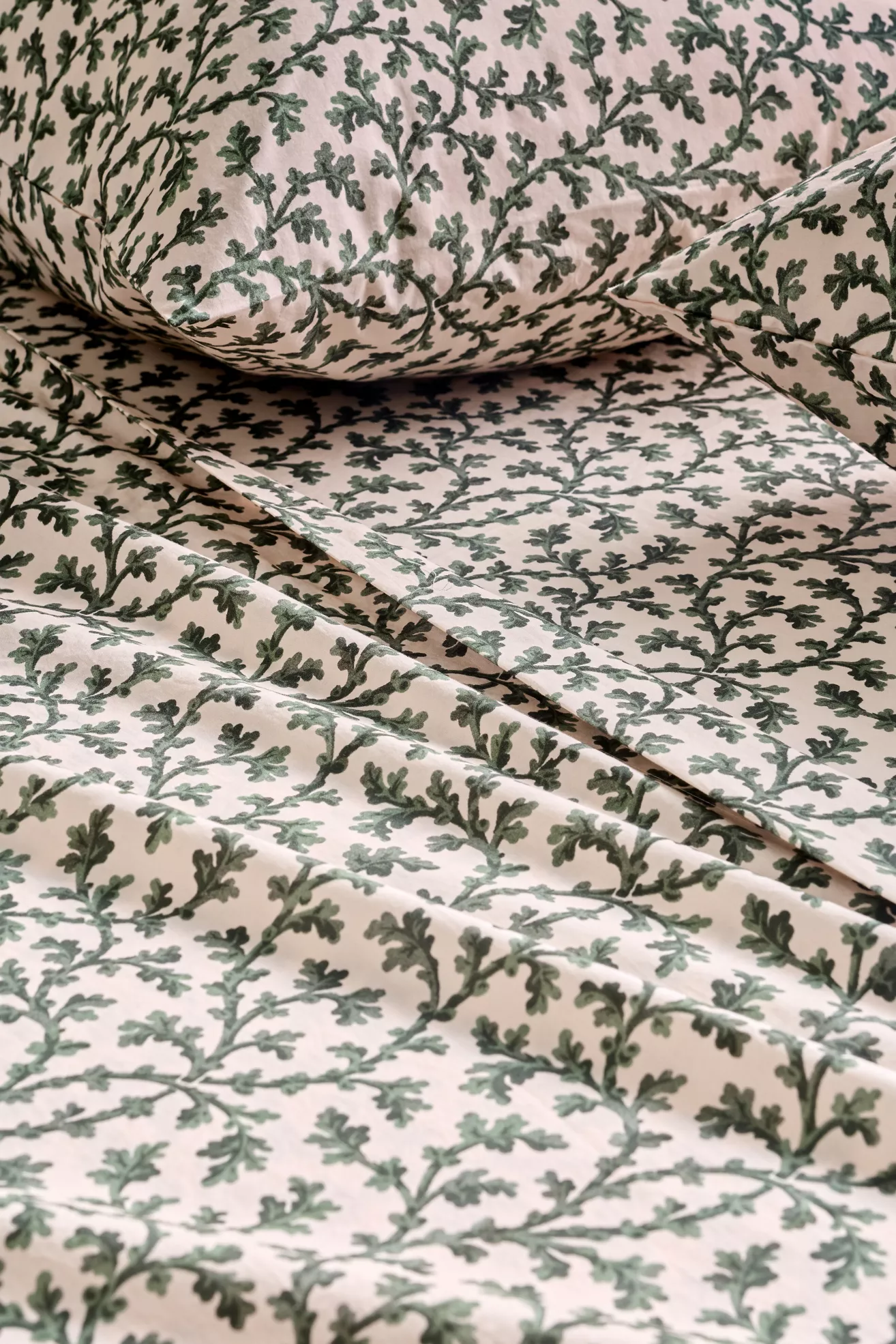 Organic Cotton Percale Printed Sheet Set - thumbnail 4