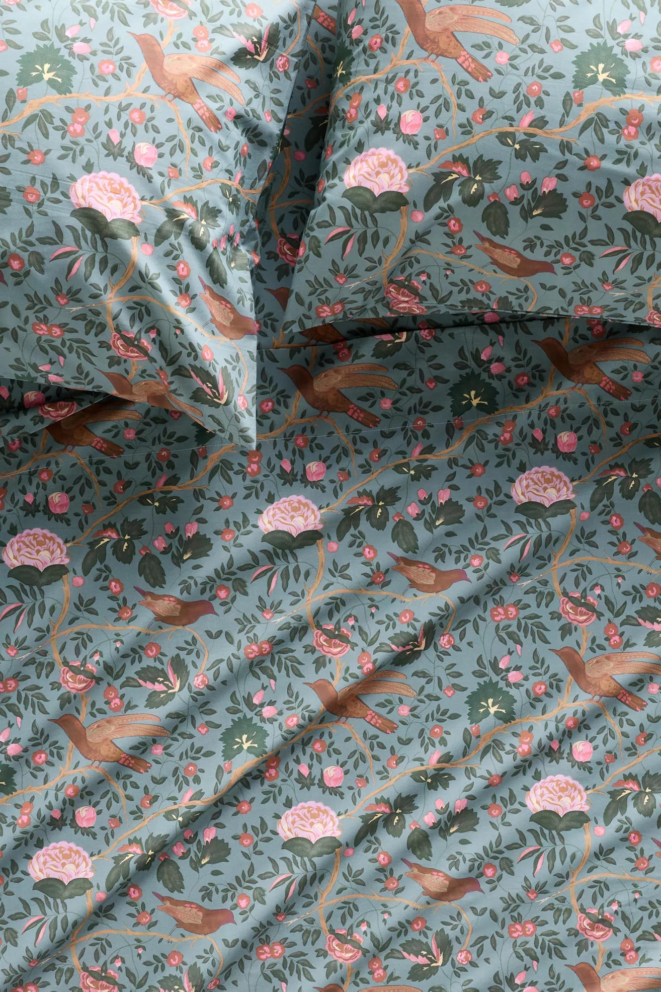 Organic Cotton Percale Printed Sheet Set - thumbnail 5
