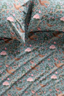 Organic Cotton Percale Printed Sheet Set