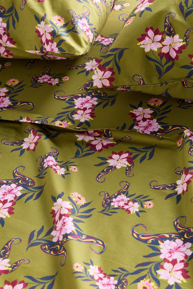 Organic Cotton Percale Printed Sheet Set #1