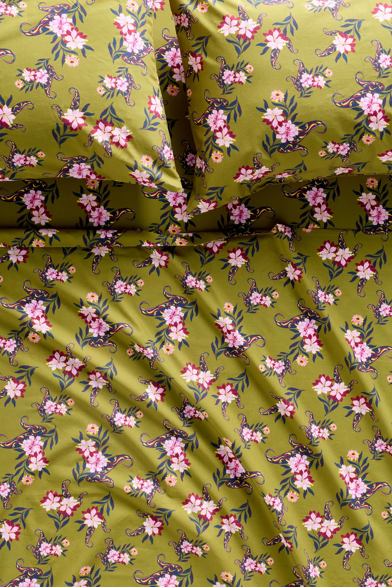 Organic Cotton Percale Printed Sheet Set - thumbnail 9