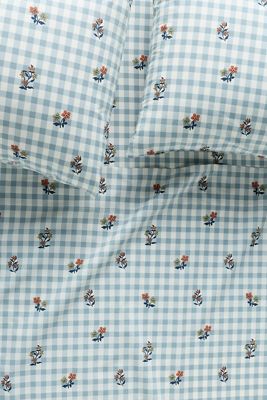 Organic Cotton Percale Printed Sheet Set