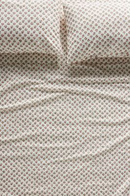 Organic Cotton Percale Printed Sheet Set