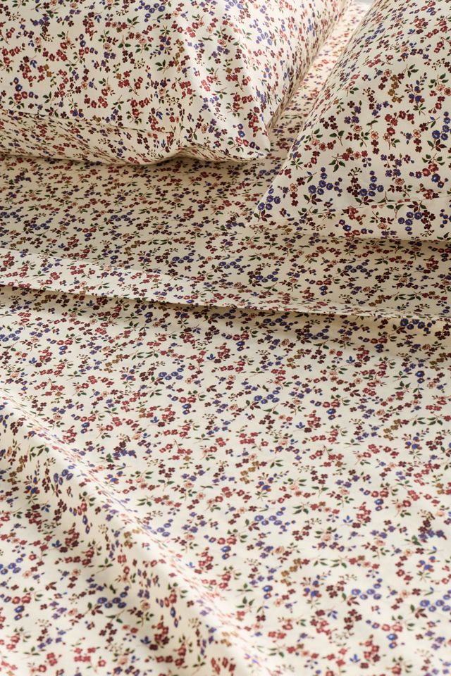 Organic Cotton Percale Printed Sheet Set #2