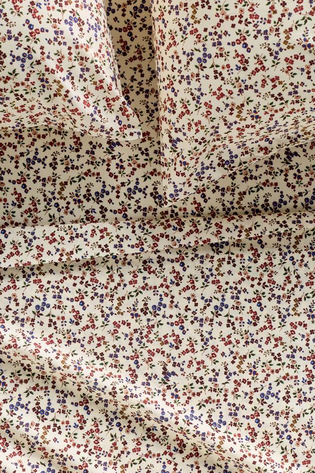 Organic Cotton Percale Printed Sheet Set #1