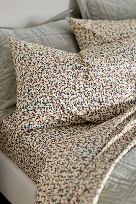 Organic Cotton Percale Printed Sheet Set