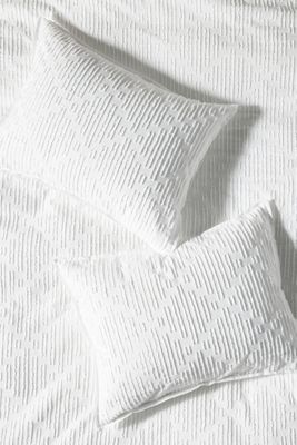 Clipped Jacquard Shams, Set of 2