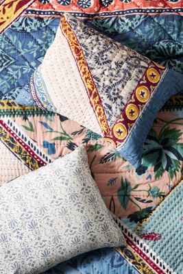 Kantha-Stitched Katya Shams, Set of 2