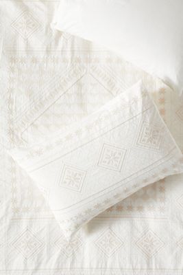 Embroidered Daisia Shams, Set of 2