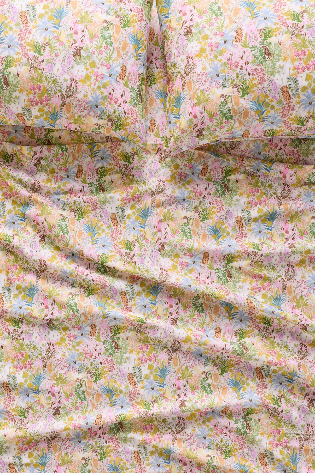 Organic Cotton Sateen Printed Sheet Set - Anela, King