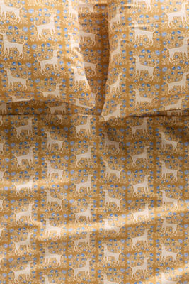 Anthropologie Organic Cotton Sateen Printed Sheet Set